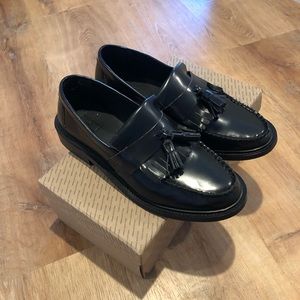 NIB Leather Tassel Loafers